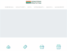 Tablet Screenshot of downtownpenticton.org